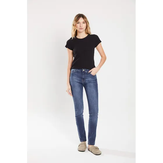 Jean 399 Skinny Blue Medio - Blue Medio - Koxis Mujer