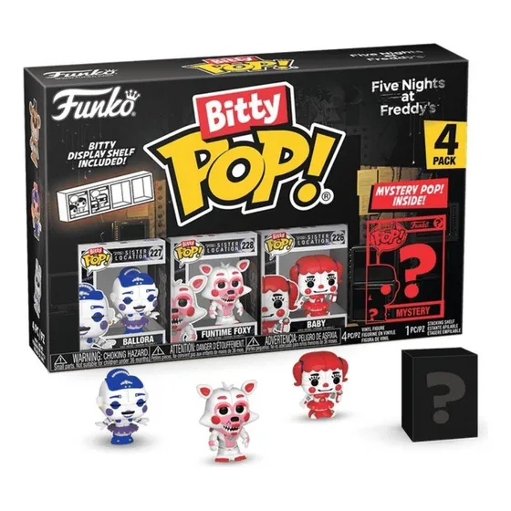 Bonecos Bitty Five Nights at Freddy’s Série 1 Funko Pop!