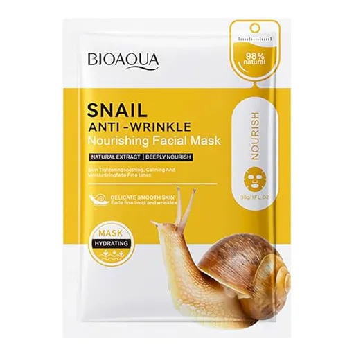 Mascarilla Facial De Baba De Caracol Bioaqua Cicatri X 14ud