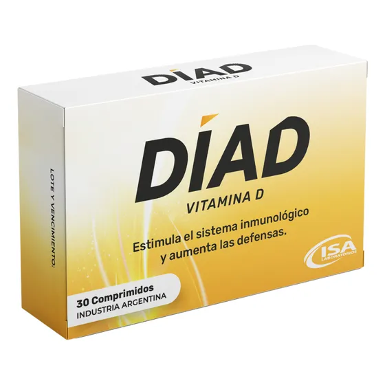 Suplemento Dietario Isa Dia D vitamina D 30 Comprimidos ISA