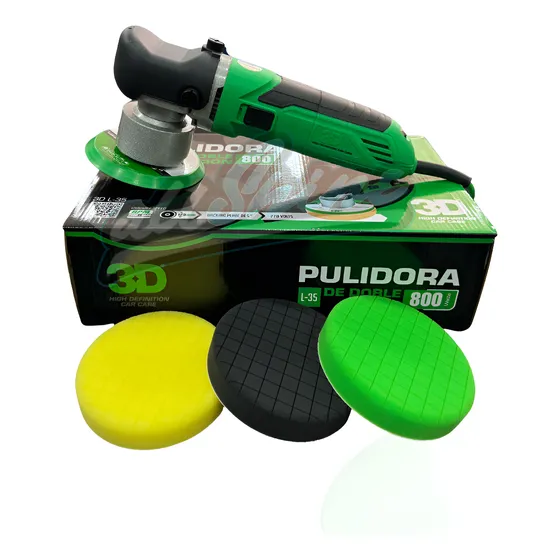 Pulidora eléctrica de mano 3D L-35 color verde claro 220V 880W