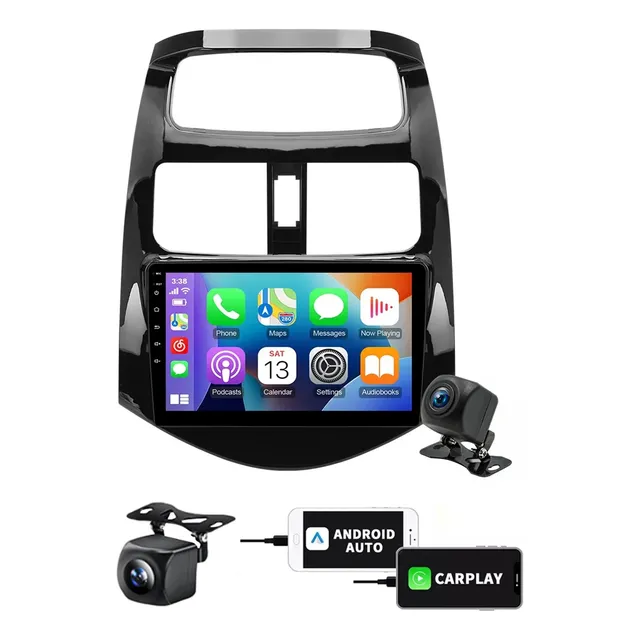 Estéreo Fnbrli 2+32g Carplay Para Chevrolet Spark 2011-2014