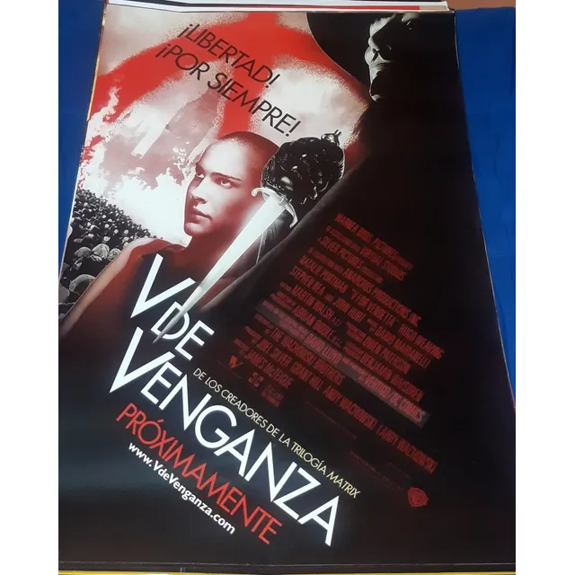Poster Original De Cine/ V De Venganza/  V De Vendetta/ 2005