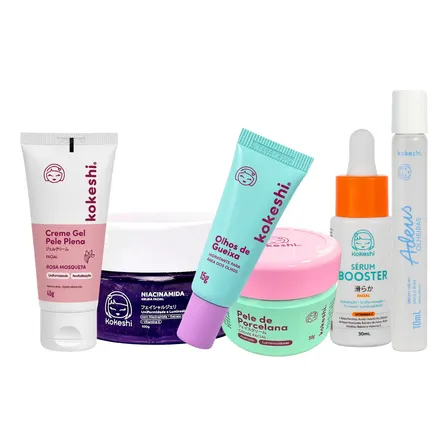 Kit Rotina Facial Completa Kokeshi