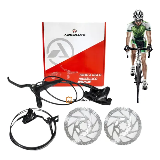 Freio Hidráulico Bike Absolute Original Brutus 4 Pistões