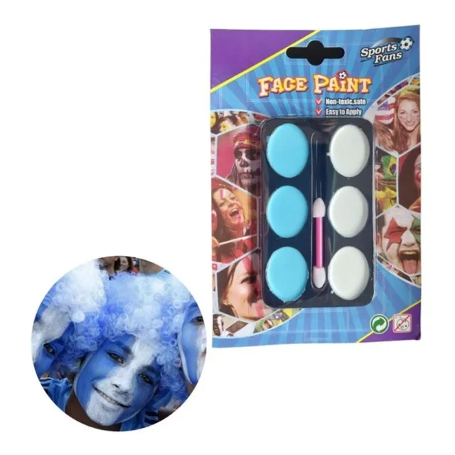 Pintura Para Cara De Uruguay Maquillaje Estadio Fútbol