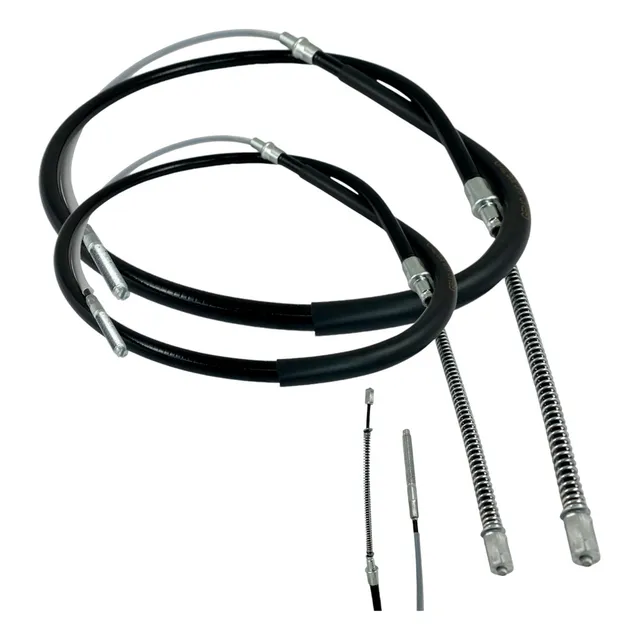 2 Cables De Freno De Mano Tambor Vw Golf Jetta A3 03-99 1.5m