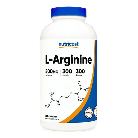 L Arginina L Arginine Hcl 300 Capsulas Oxido Nítrico Sabor Natural