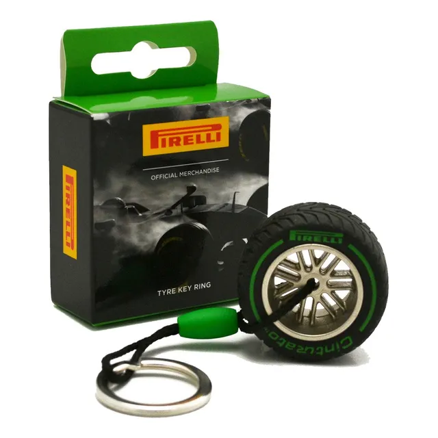 , Llavero Pirelli Neumático Con Rin Genuino Auto F1