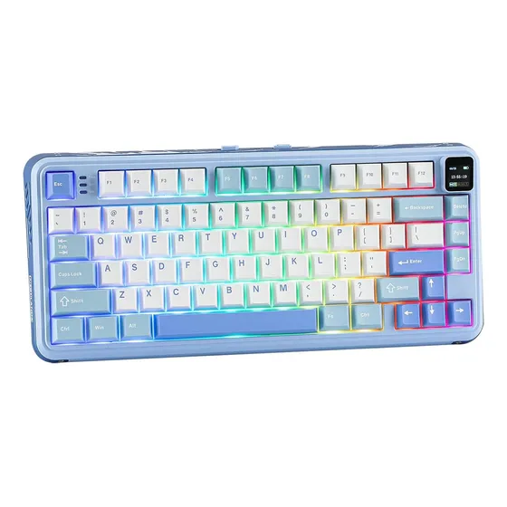 Mechlands Vibe75 75% Teclado Para Jogos Sem Fio Com Módulos 