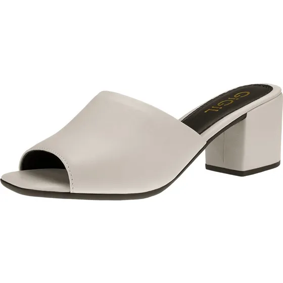 Tamanco Feminino Chinelos  Mule Slide Salto Alto Médio Moda 