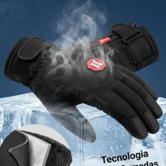 Luva De Moto Motoqueiro Termica Impermeavel Touch Frio Par — foto 2