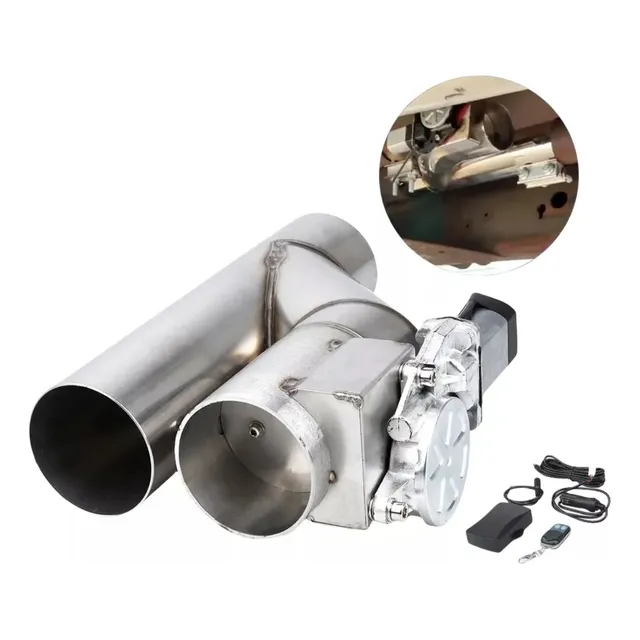 Escape Cut Out Valvula 3 Pulgadas Ac. Inox. Control Remoto