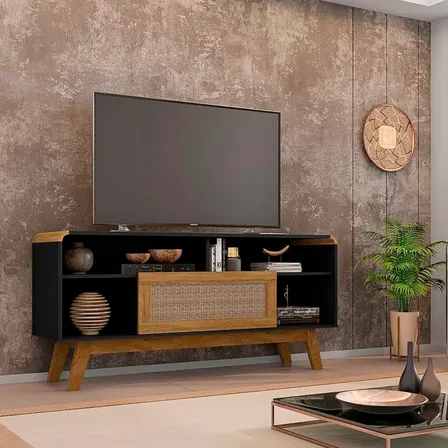 Rack Tv 55 Lazuli Negro Rattan