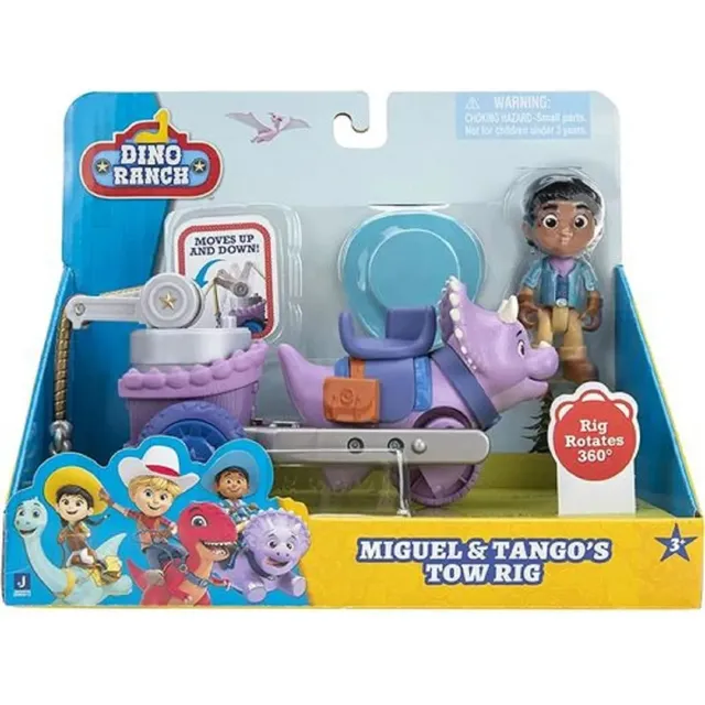 Figuras Miguel Y Tango's Dino Ranch Carro Dinosaurio Juguete