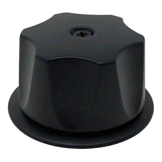 Juego De Manerales Con Chapeton Acero Inox. Negro Mate Meer