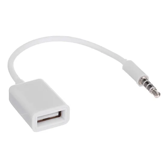 Conector De Áudio Auxiliar De Carro Macho De 3,5 Mm Para