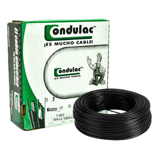 Caja 100 Mts Cable Blanco Thw Cal 16 Aw  100%cobre Condulac 