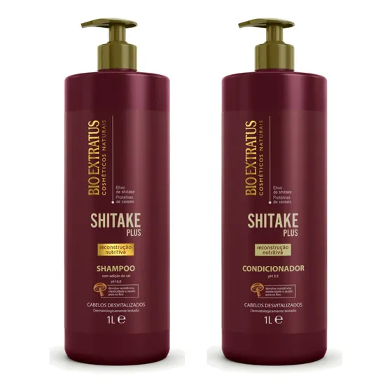 Kit Shampoo Condicionador Recuperar Cabelos Bio Extratus 1l