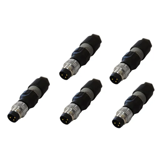 Conector Armable M8 Recto 3 Pin Macho 32v Contrinex Kit 5pz