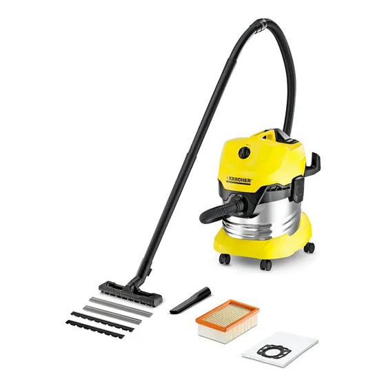 Aspiradoras Nuevas Agua Polvo Wd4 1600w Karcher S.potente Ws Color Amarillo