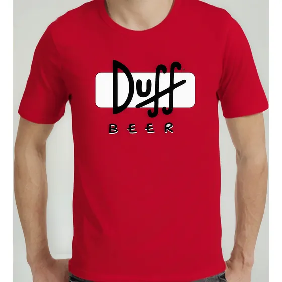 Remera Roja De Cerveza Duff Los Simpsons
