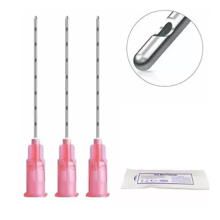 Micro Cánula Flexible 25g 50mm + Agujas De Punción (pack 10)