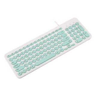 Wekity Teclado Alámbrico Usb Mini Silencioso Lindo Verde Wekity Teclado Alámbrico Usb Mini Silencioso Lindo Verde