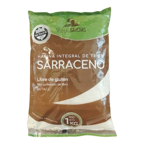 Harina Integral De Trigo Sarraceno Semillas Gauchas 6 X 1 Kg