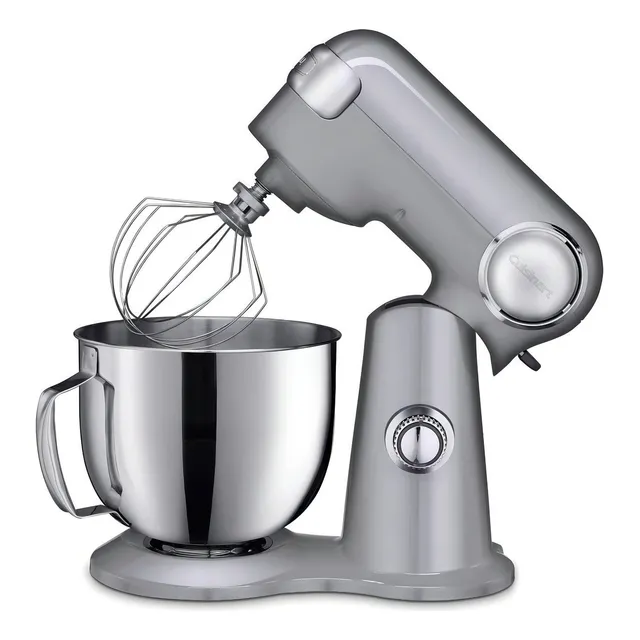Batidora de pedestal Cuisinart Precision Master SM-50 silver lining 110 V