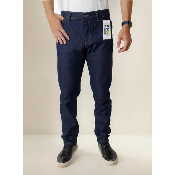 Calça Plus Size Masculina Com Elastano Tradicional 