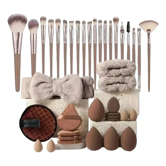 Brochas De Maquillaje Professional,40 Piezas Set De Brochas