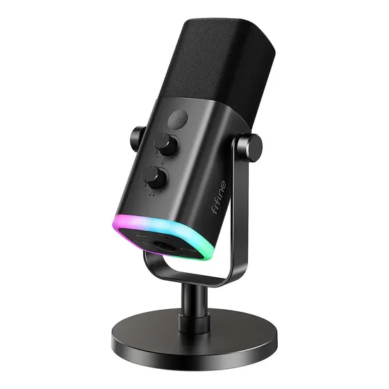 Microfono Fifine Am8 Ampligame Dinamico Gamer Xlr Rgb Negro | Cuotas sin interés