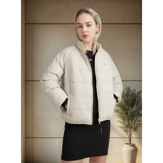 Chaqueta Ligera Acolchada Mujer Beige Tommy Jeans