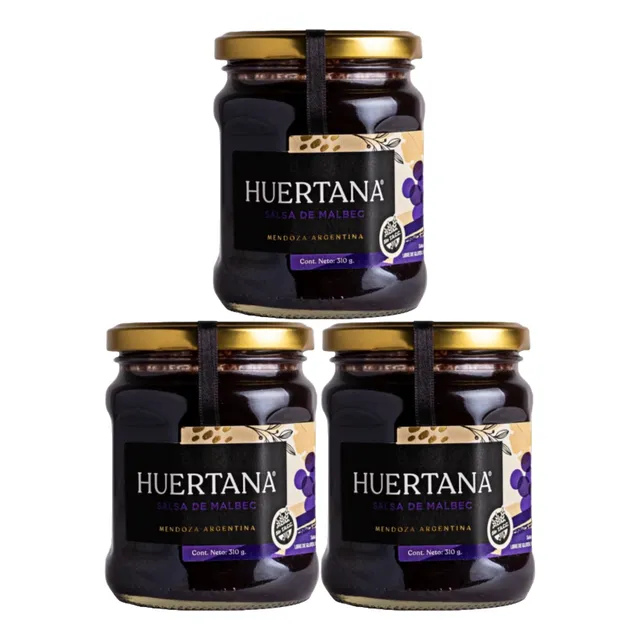 Salsa Malbec Huertana 310g X 3 Uni. (origen Mendoza)