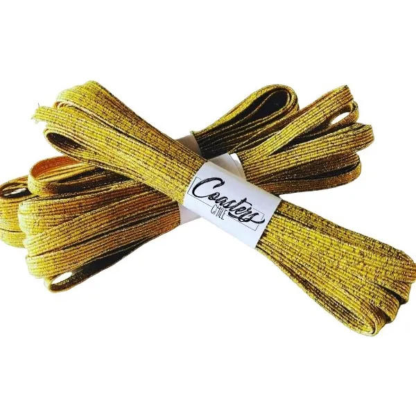 Elastico Glitter Dorado Para Agendas