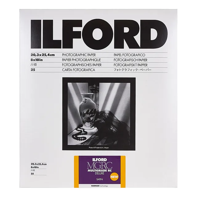 Papel Ilford Multigrado Rc Deluxe 8×10'' 25 Hojas Satin