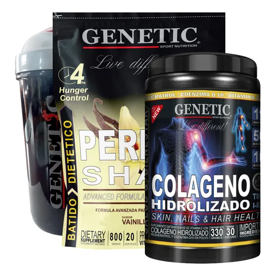 Colágeno Hidrolizado Perfect Shake Batido Dietetico Genetic
