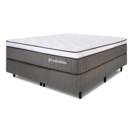 Cama Box Queen Premium Mola Ensacada Com Espuma D33 Nasa Bf Colchões
