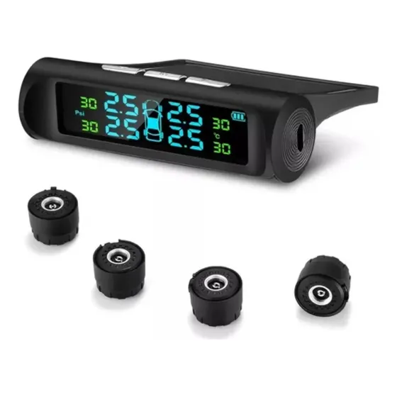 Tpms Monitoreo Presión Y Temp Neumáticos + 4 Pilas