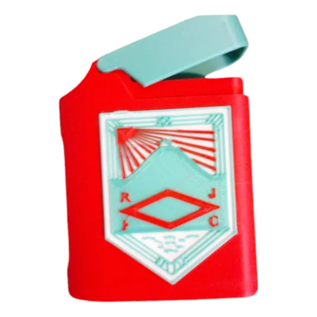 Cigarrera Con Porta Encendedor Escudo Rampla Junior