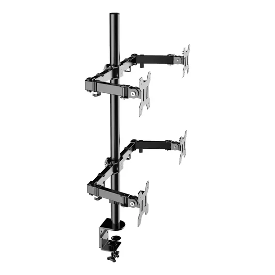 Suporte 4 Monitor Tela Articulado 14 A 32 Até 40kg Reforçado Cor Preto
