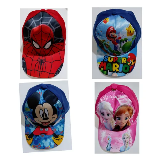 Gorras Infantiles De Cierre Mágico. Variados Motivos. Nuevas