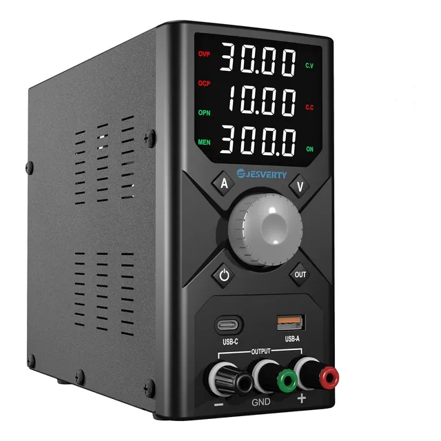 Fuente De Alimentación De Cc Variable, 0-30v 0-10a Fuente De
