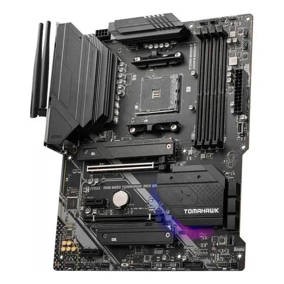 Placa-mãe Am4 B550 Msi Mag Tomahawk Max Wifi / Bt Amd Atx Preto