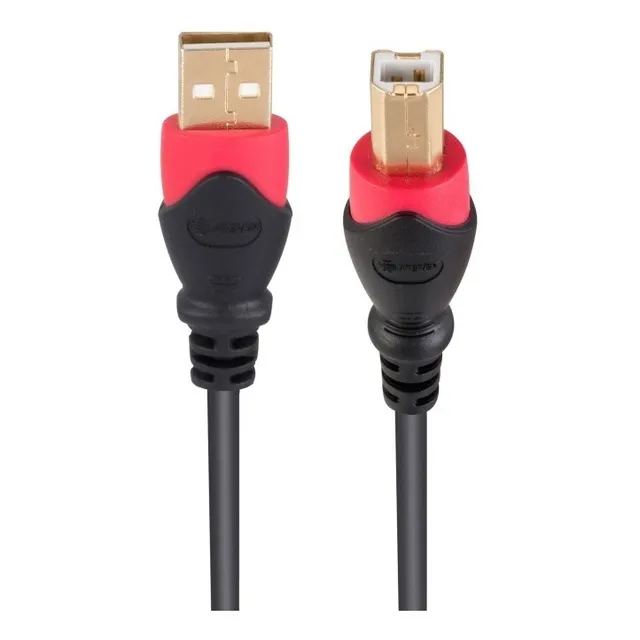 Cable Elite Usb A Usb Tipo B 7.2m Reforzado Rojo Steren