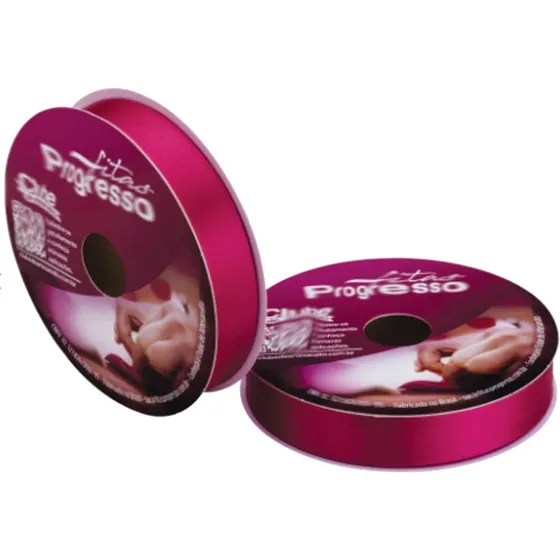 Fita De Cetim Progresso Diversas Cores N°5 22mm 50m - 1 Rolo
