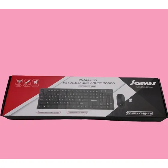 Combo Teclado Mouse Inalàmbrico Janus Ky-k841+ky-r547w