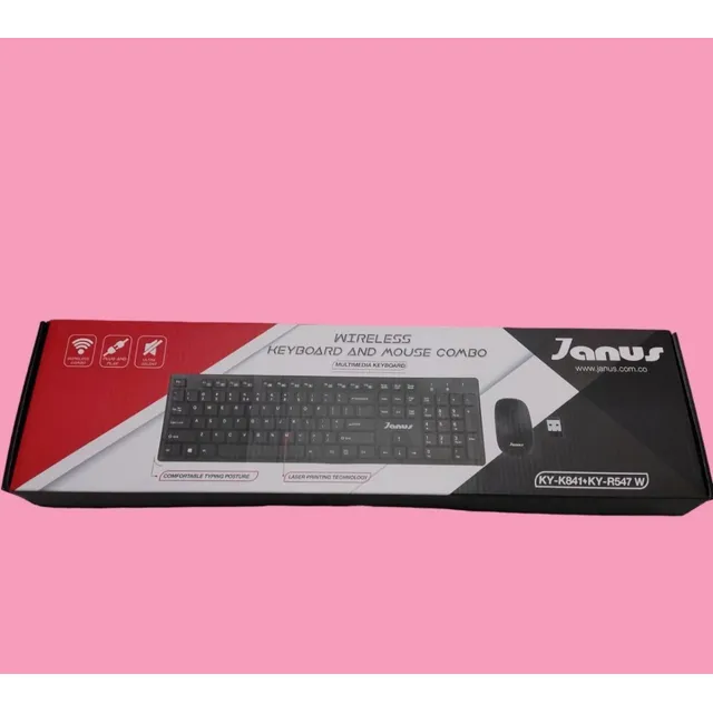 Combo Teclado Mouse Inalàmbrico Janus Ky-k841+ky-r547w