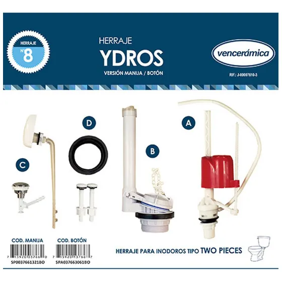 Herraje Completo Alto Venceramica 37660